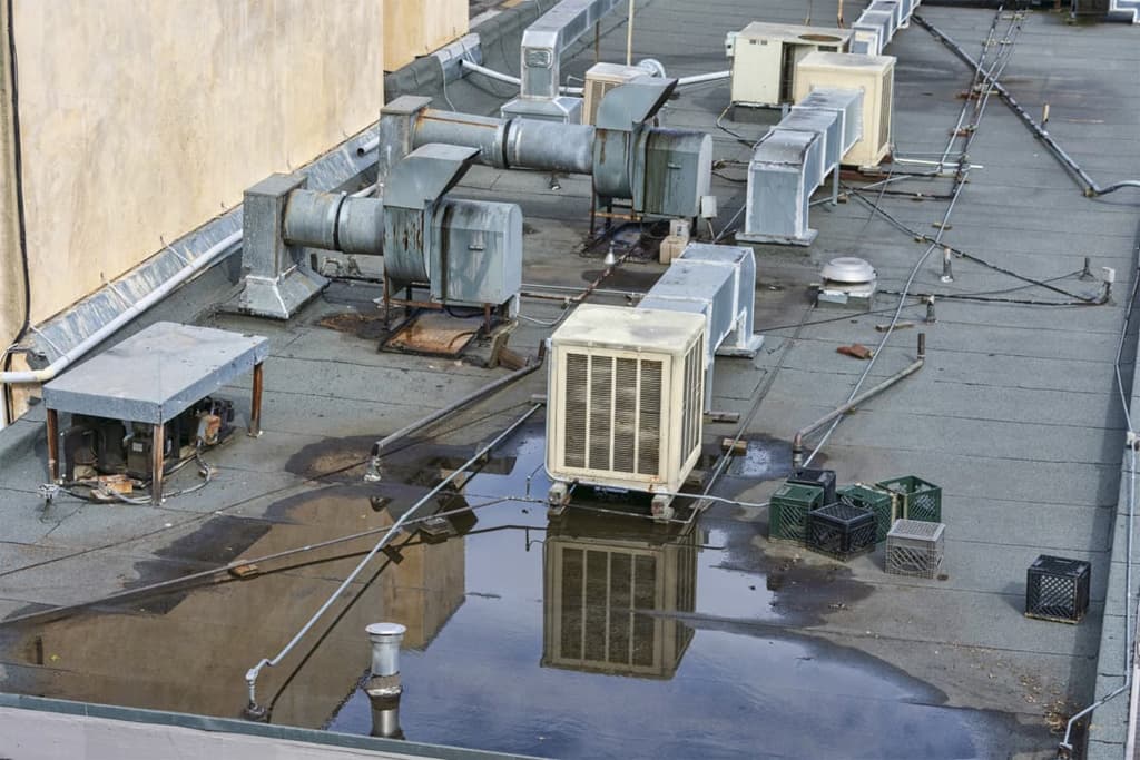 Estancamientos de agua en A Coruña y Ferrol